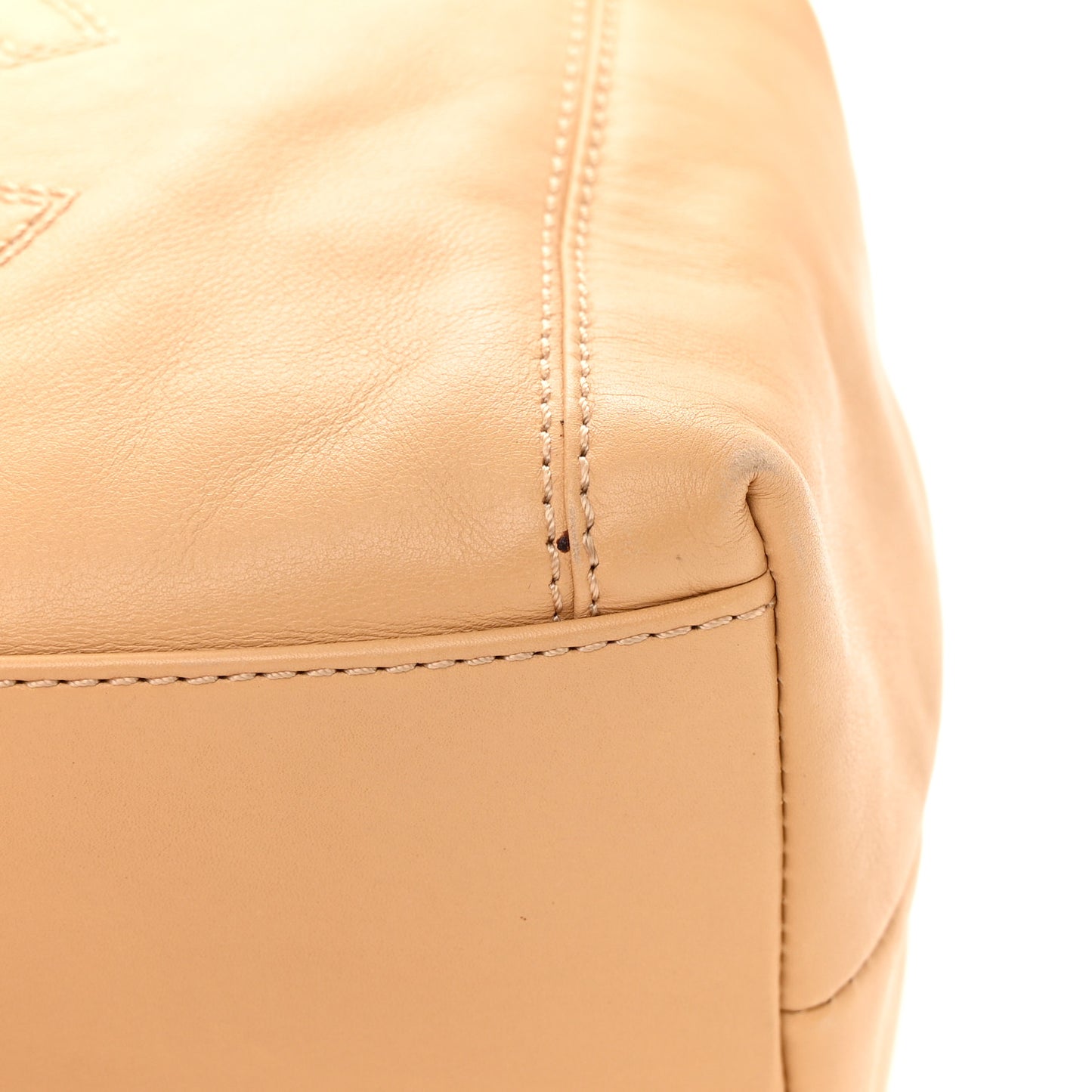 Lambskin CC Tassel Shoulder Bag Beige