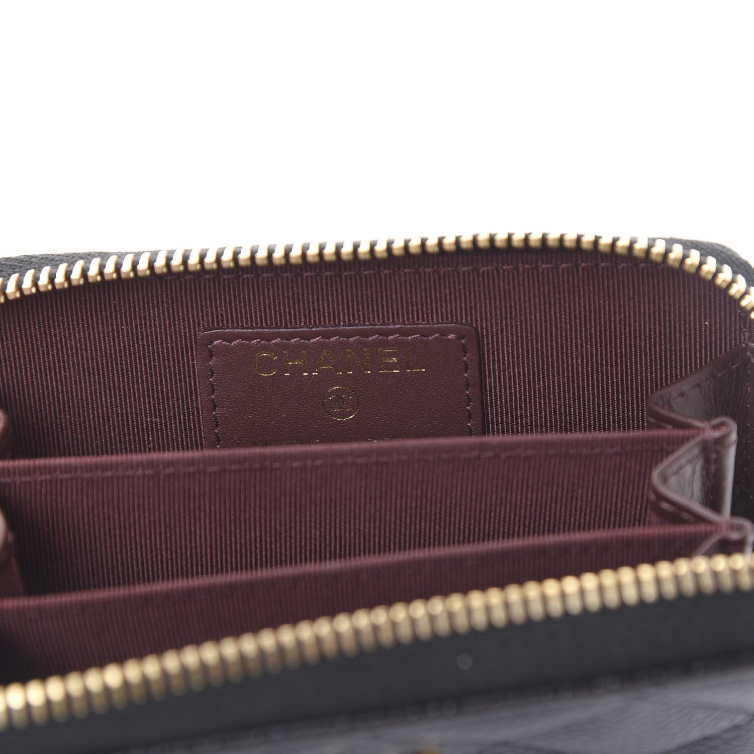 Chanel Caviar Quilted Zip Coin Purse Black 8 of 11
