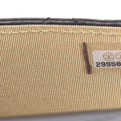 Chanel Lambskin Quilted Pearl Crush Clutch With Chain Black 7 of 13