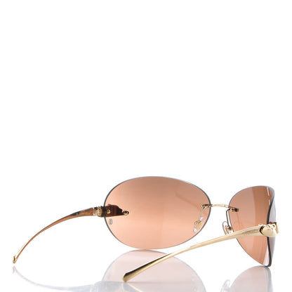 Cartier Panthere De Aviator Sunglasses Gold 4 of 8