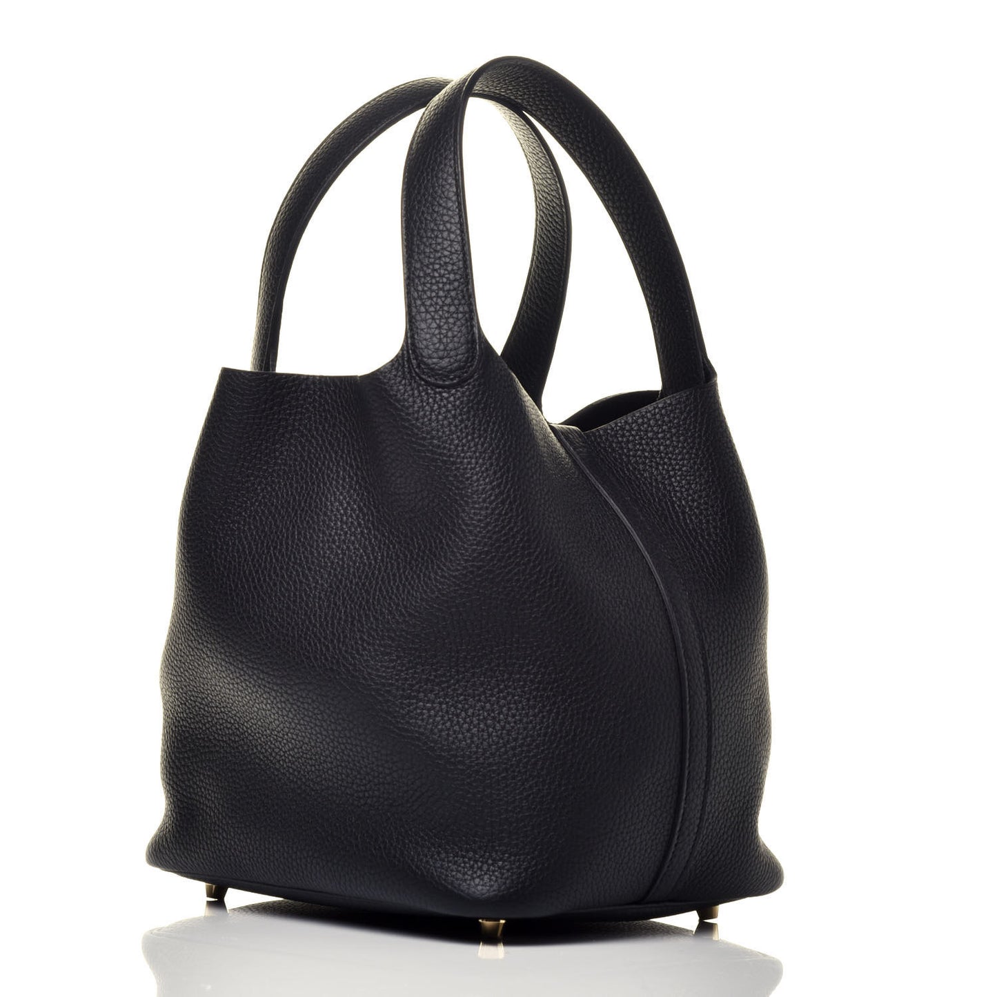 Taurillon Clemence Picotin Lock 22 MM Black