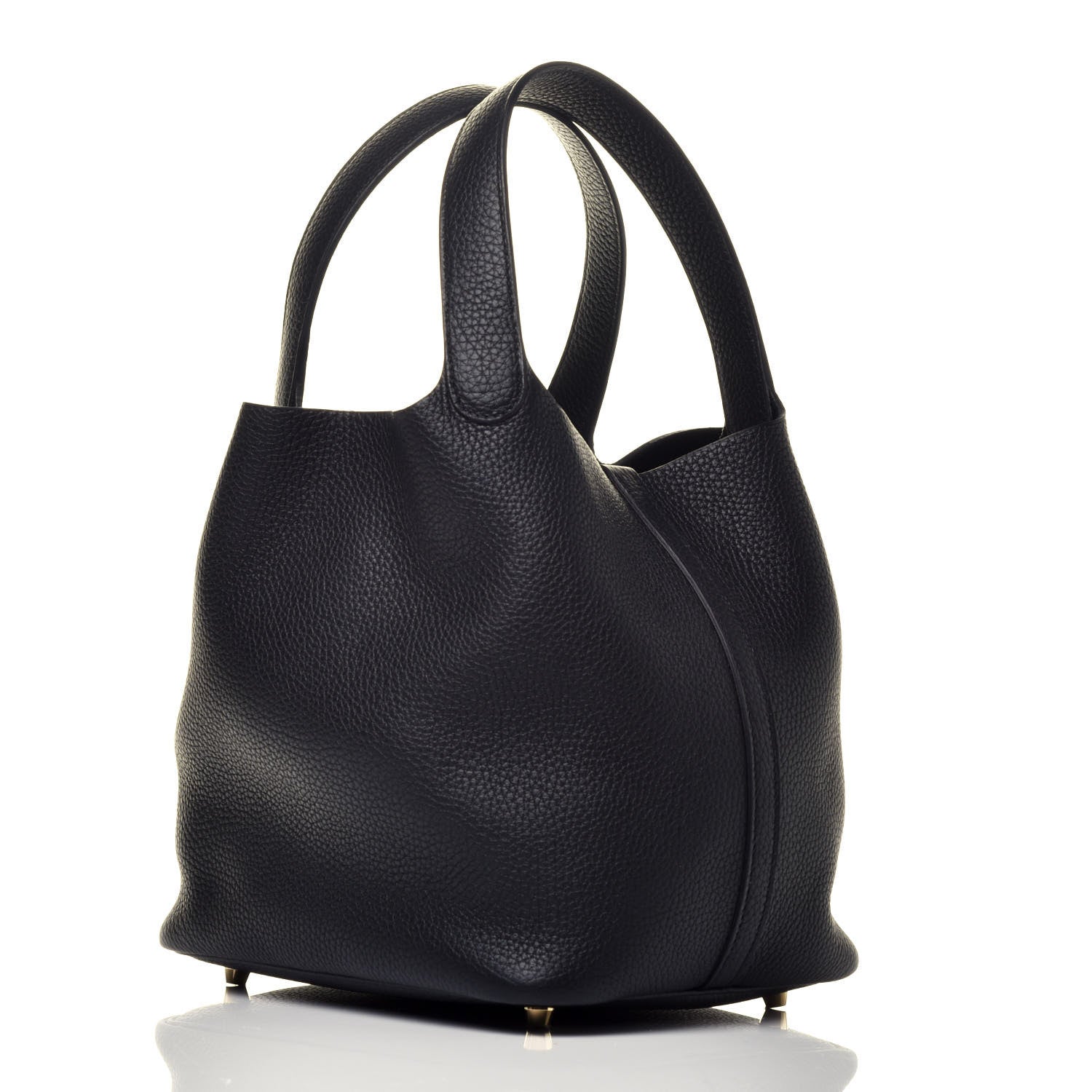 Hermes Taurillon Clemence Picotin Lock 22 MM Black 3 of 9