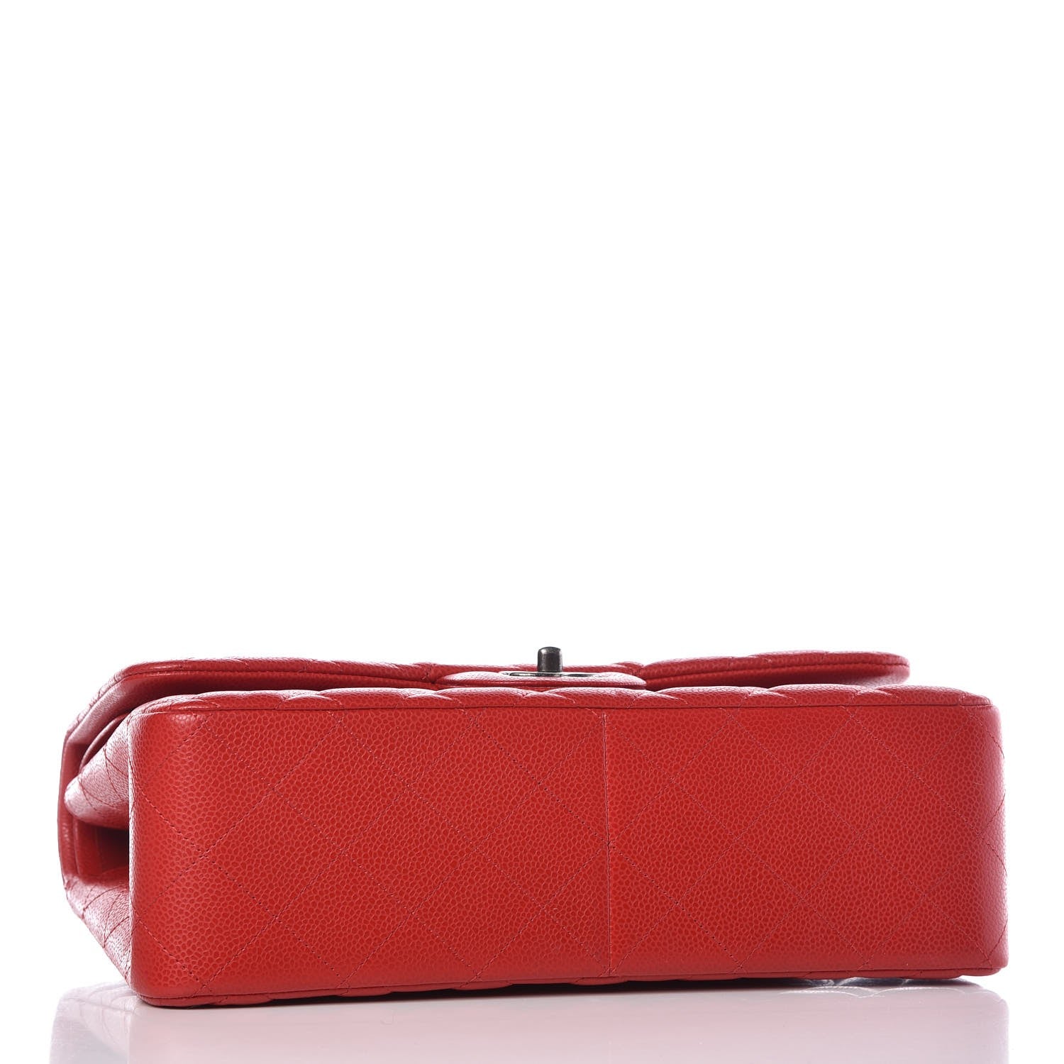 Chanel Caviar Quilted Jumbo Double Flap Dark Red 4 of 11