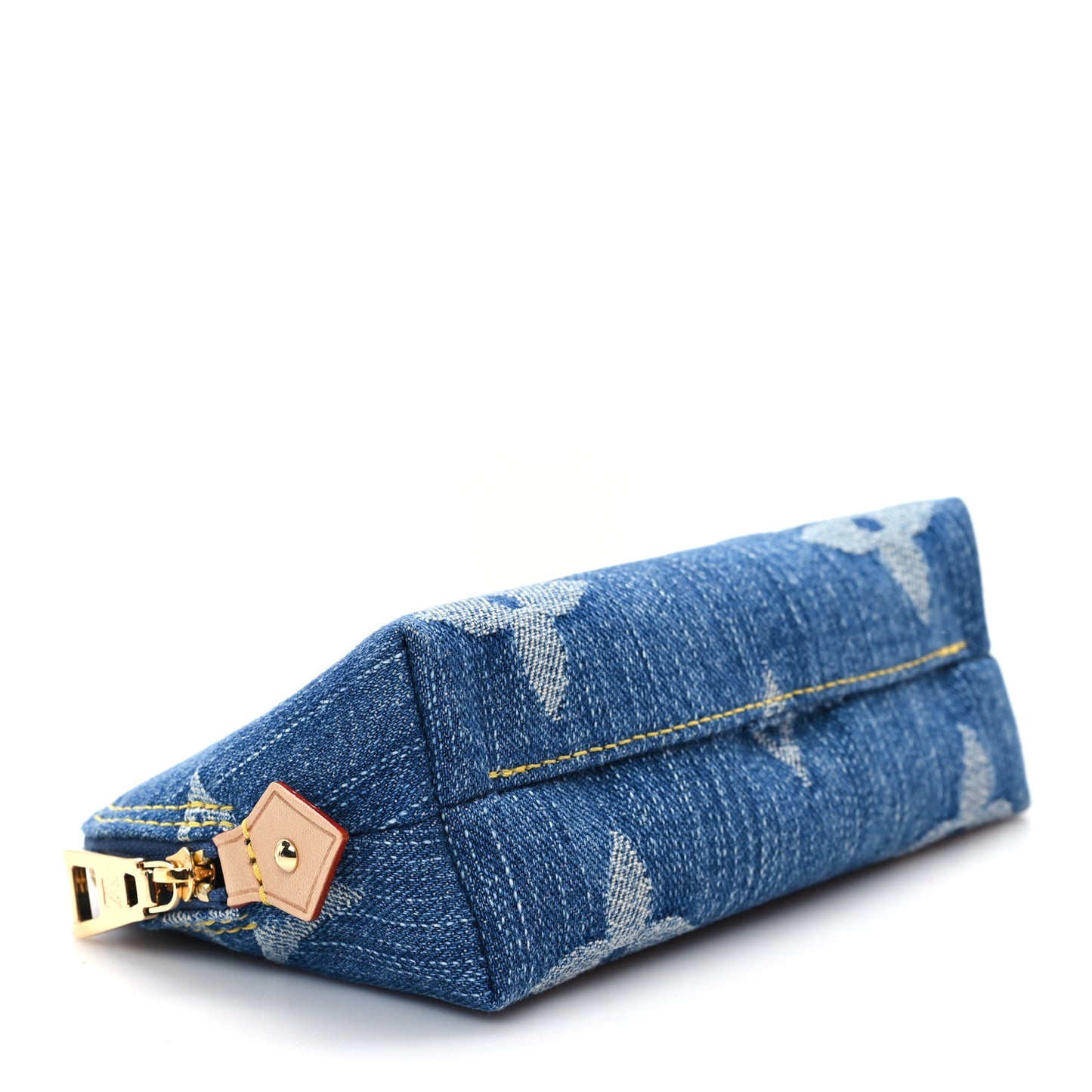 Denim Giant Monogram Pochette Cosmetique PM Denim Blue