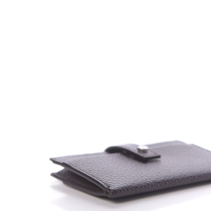 Saint Laurent Grained Calfskin Sac De Jour Souple Card Case Black Tulipe 6 of 7