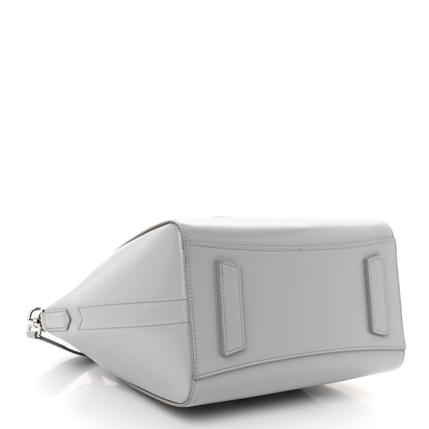 Box Calfskin Small Lock Antigona Shoulder Bag Cloud Grey