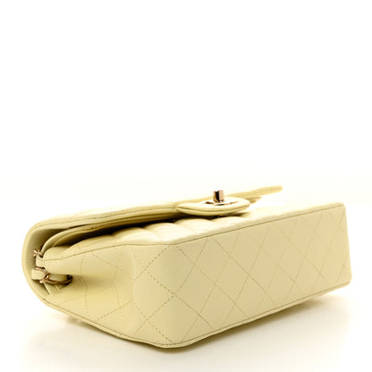 Chanel Caviar Quilted Small Double Flap Light Yellow 4 of 10
