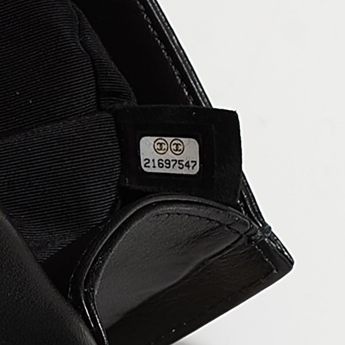 Lambskin Quilted Small Boy Flap Black