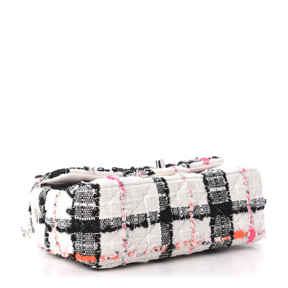 Chanel Tweed Quilted Mini Rectangular Flap Black White Pink 4 of 10