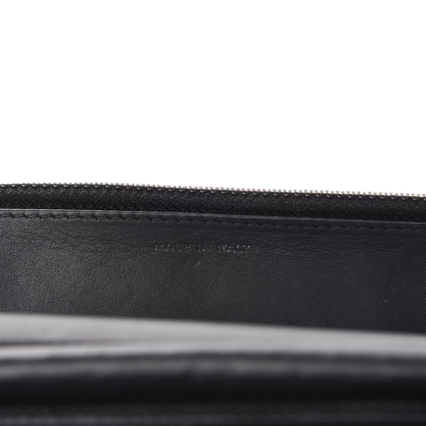 Calfskin Quilted Boy Wallet On Chain WOC Black