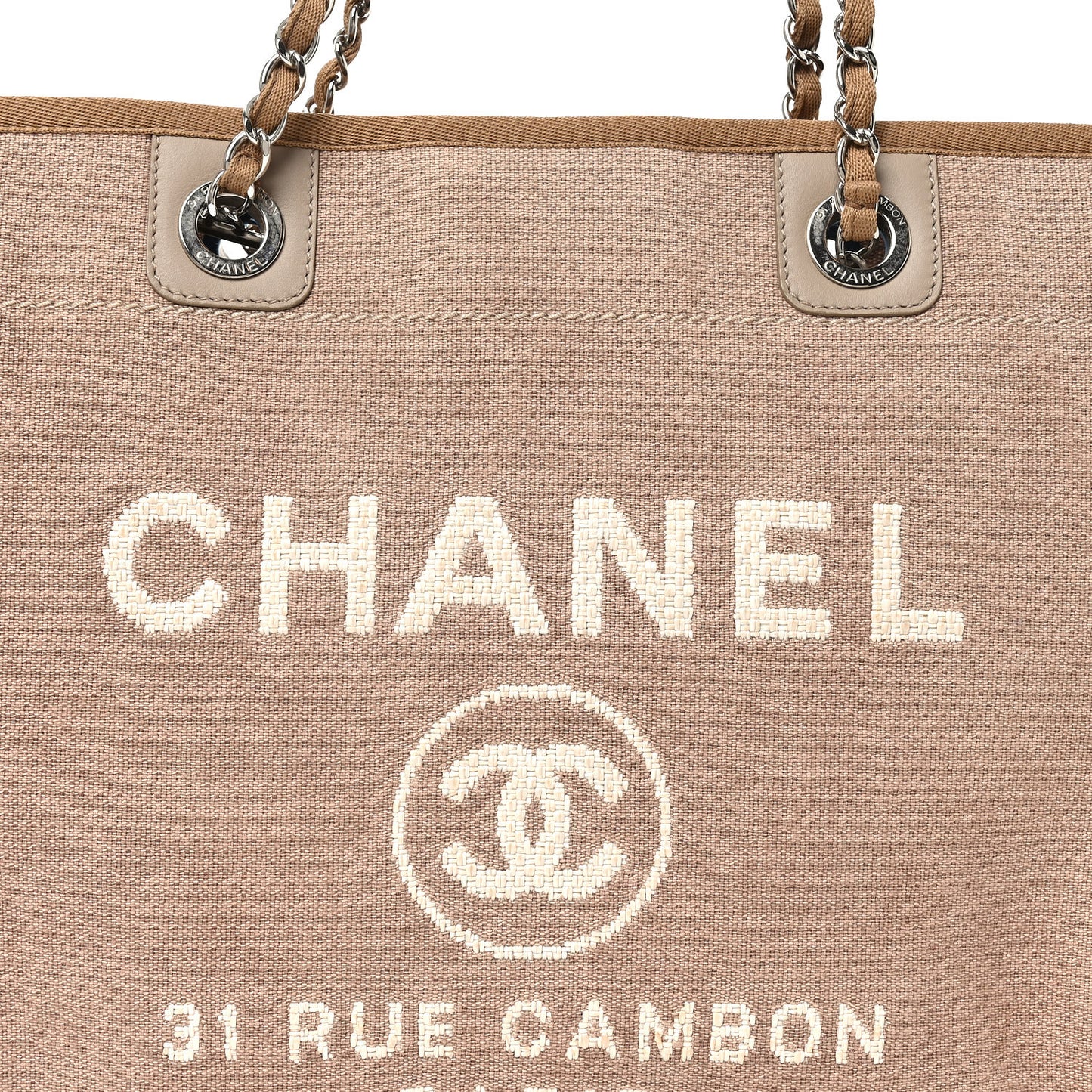 Canvas Small Deauville Tote Ecru
