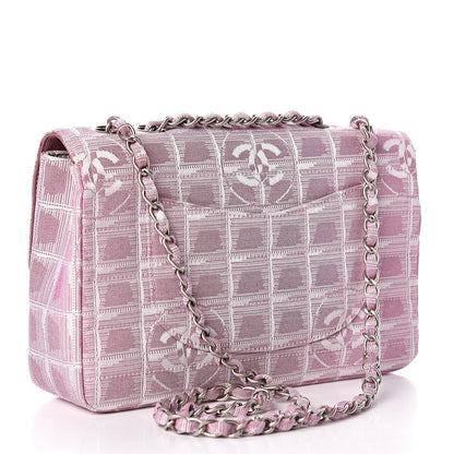 Chanel Nylon Medium Travel Flap Pink 3 of 12