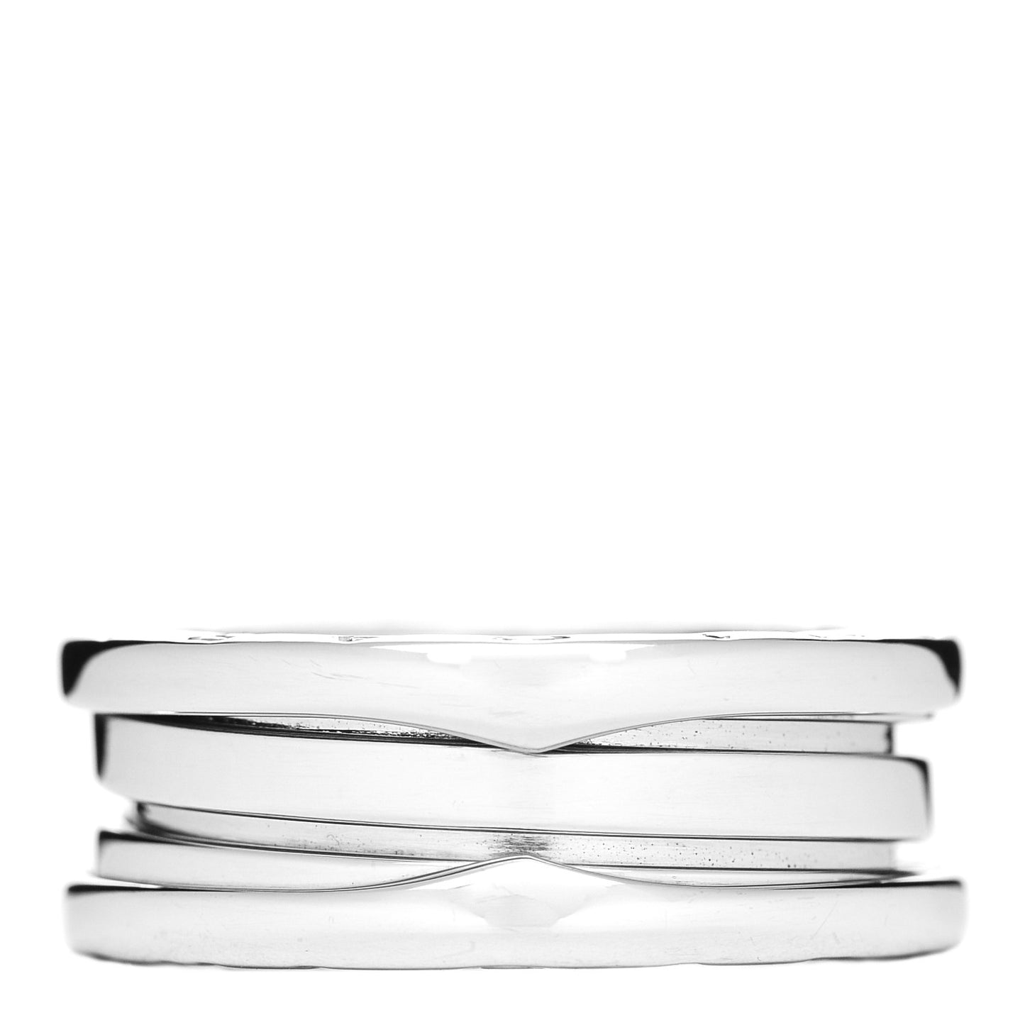 18K White Gold B.Zero1 Two-Band Ring 53 6.25
