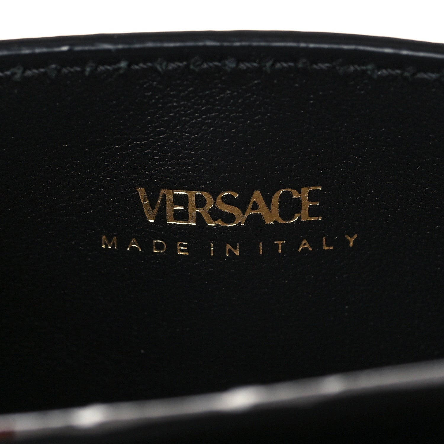Versace Calfskin La Medusa Chain Crossbody Phone Pouch White 6 of 9