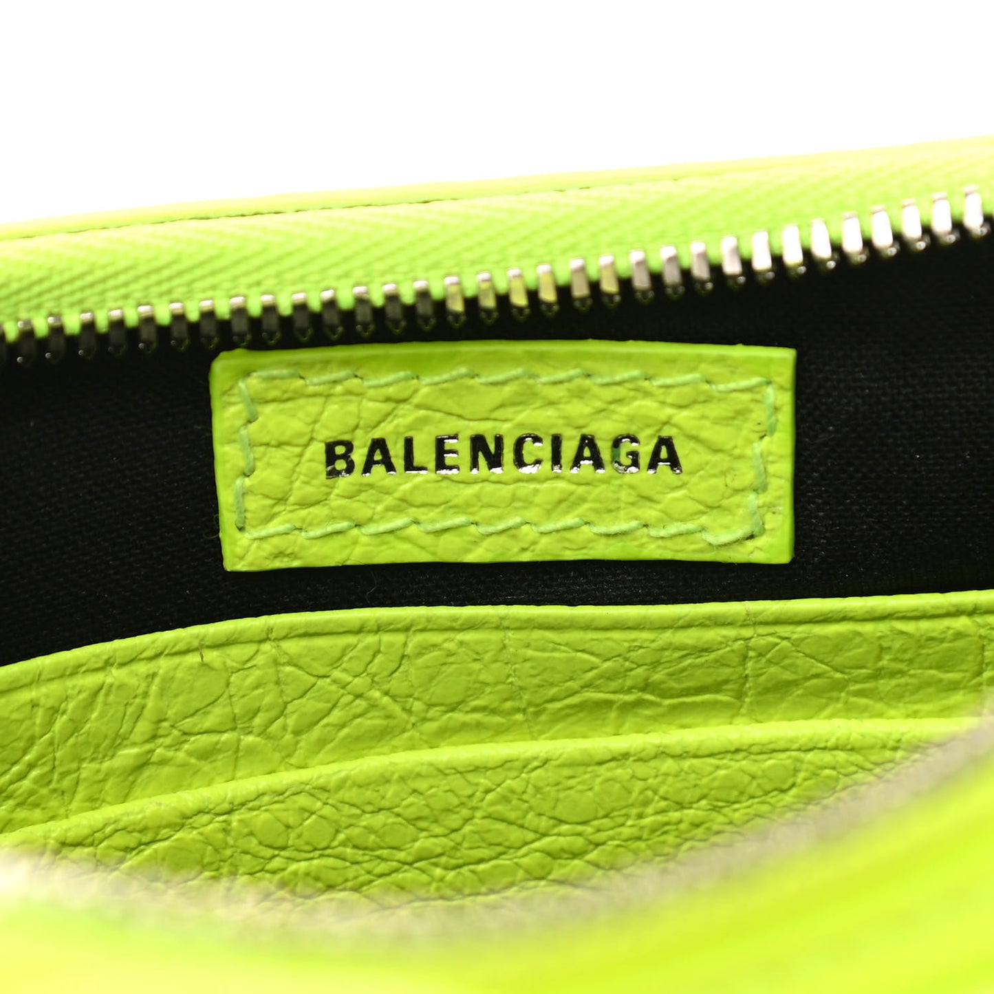 Agneau Arena Le Cagole Mini Purse With Chain Fluo Yellow