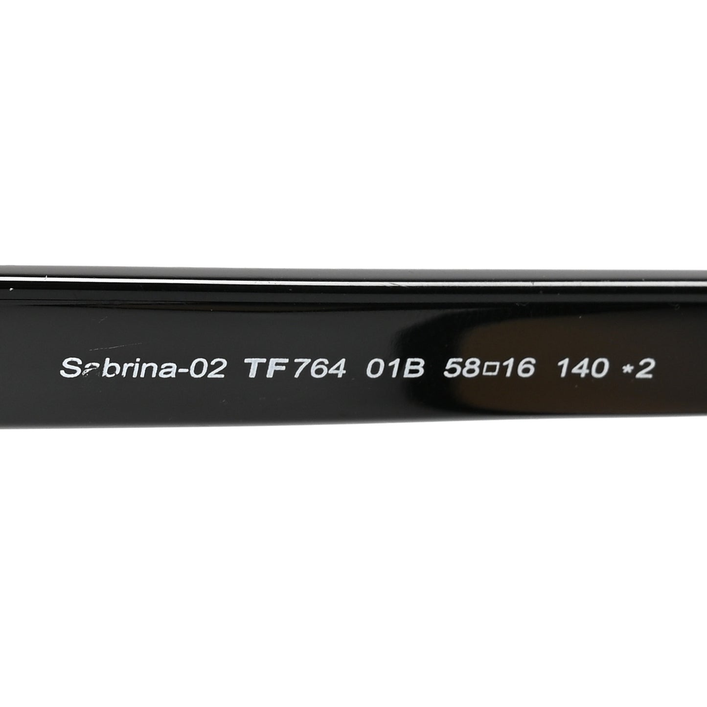 Acetate Sabrina Square Sunglasses TF764 Black