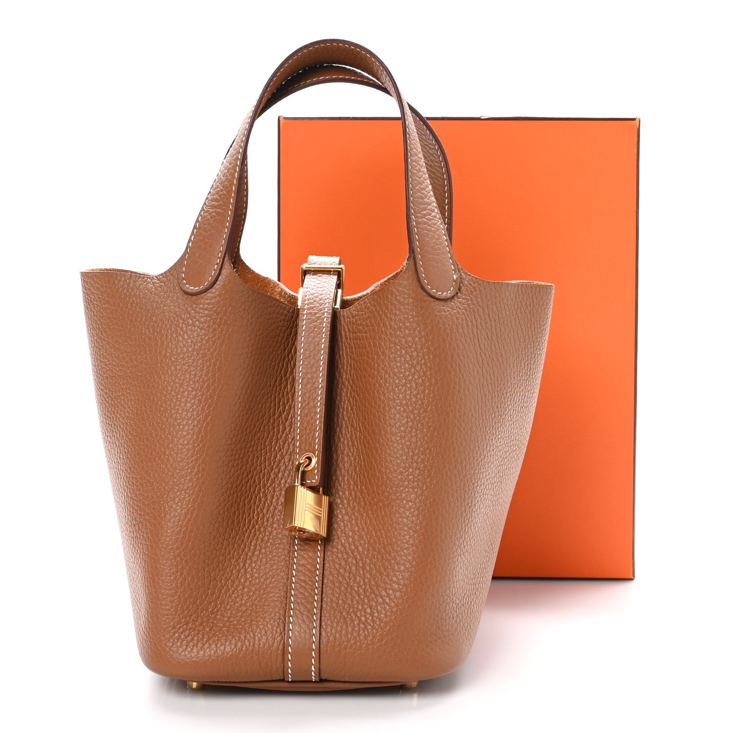 Hermes Taurillon Clemence Picotin Lock 18 PM Gold 13 of 13