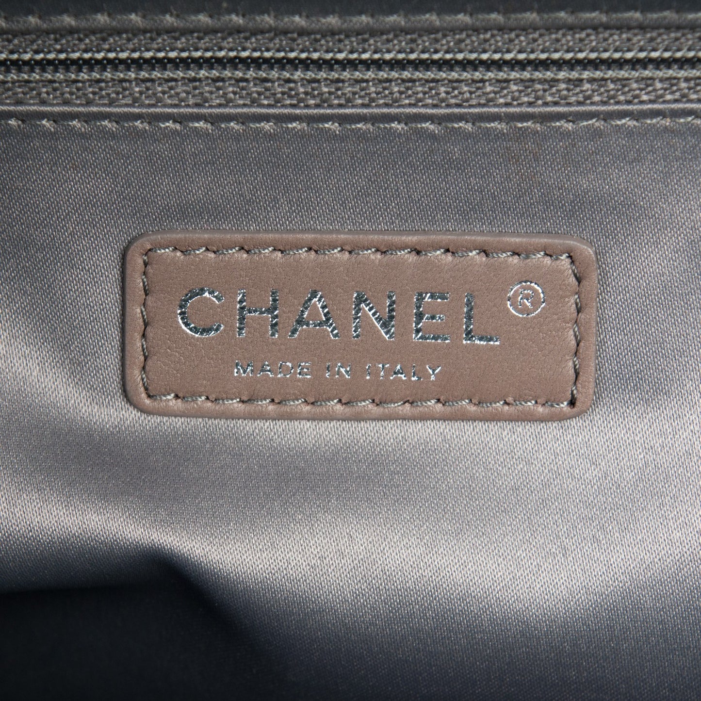 Caviar Quilted XL Grand Shopping Tote GST Navy Blue