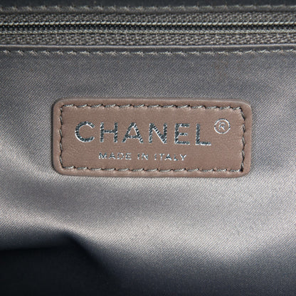 Chanel Caviar Quilted XL Grand Shopping Tote GST Navy Blue 6 of 7