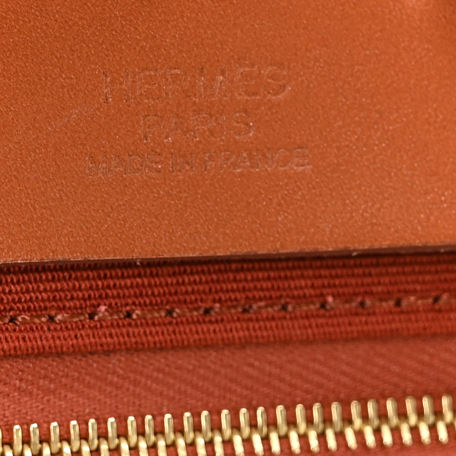 Hermes Vache Hunter Toile Herbag Zip Retourne 31 PM Orange Mecano Fauve 7 of 12