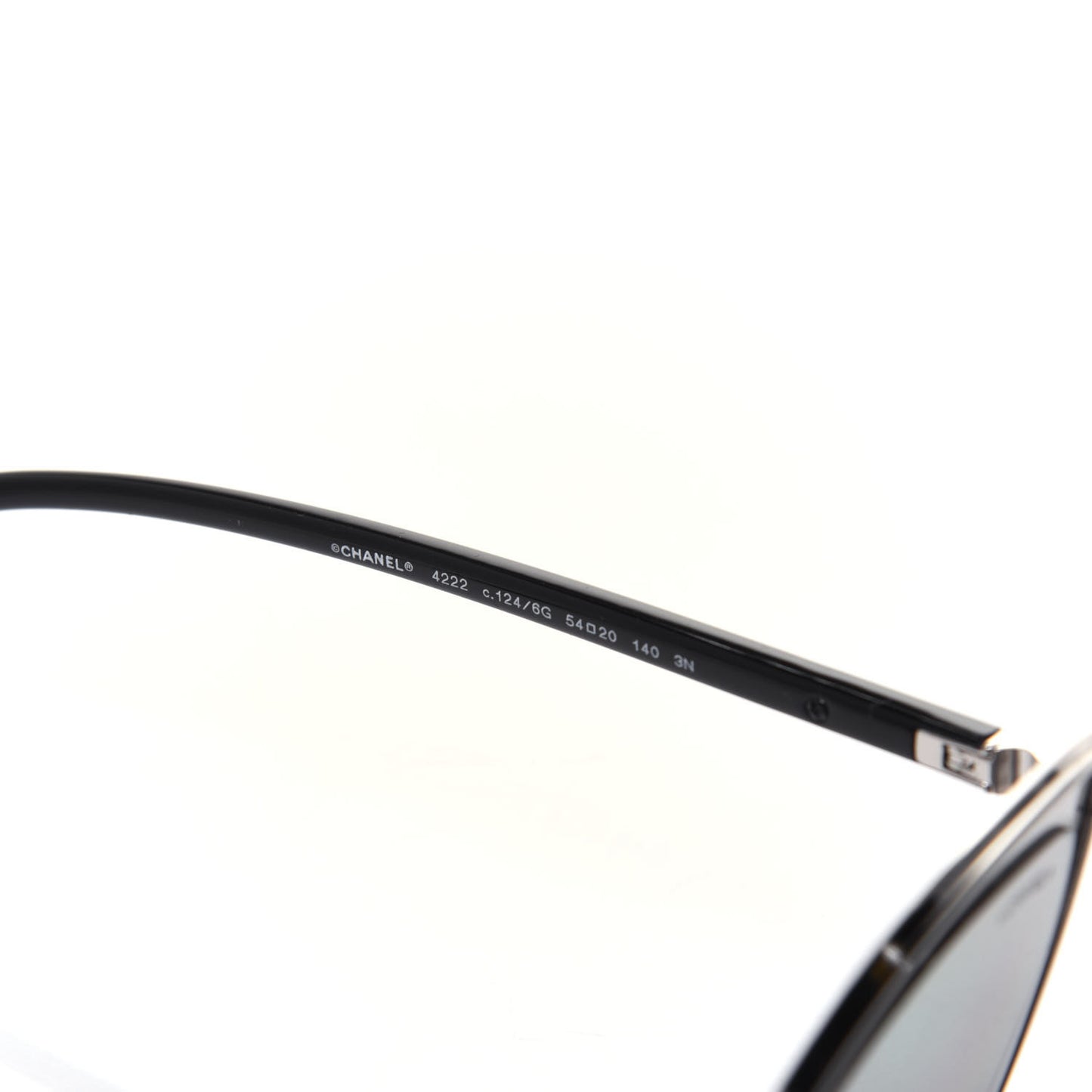 Metal Cat Eye Sunglasses 4222 Silver Black