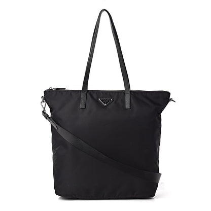 Prada Tessuto Nylon Saffiano Tote Black 1 of 11