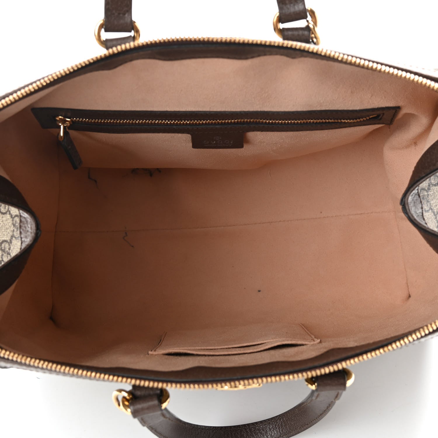 Gucci GG Supreme Monogram Web Medium Ophidia Tote Bag Brown 5 of 15