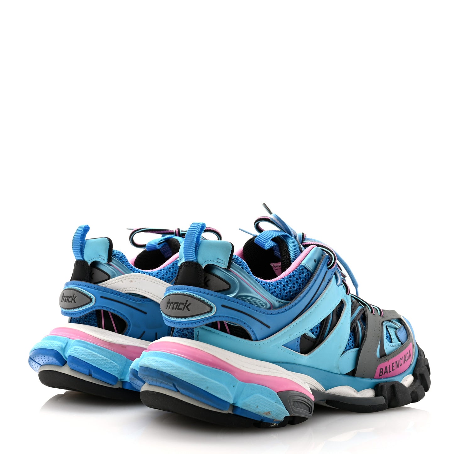 Mesh Nylon Womens Track Sneakers 36 Blue Black