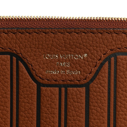 Louis Vuitton Calfskin Neverfull Inside Out MM Pochette Tan 6 of 6