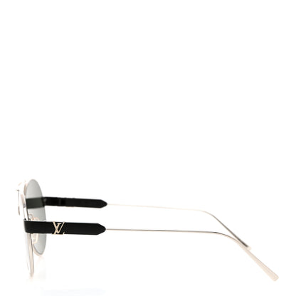 Louis Vuitton LV Starburst Round Sunglasses Z1103W Silver Black 3 of 7