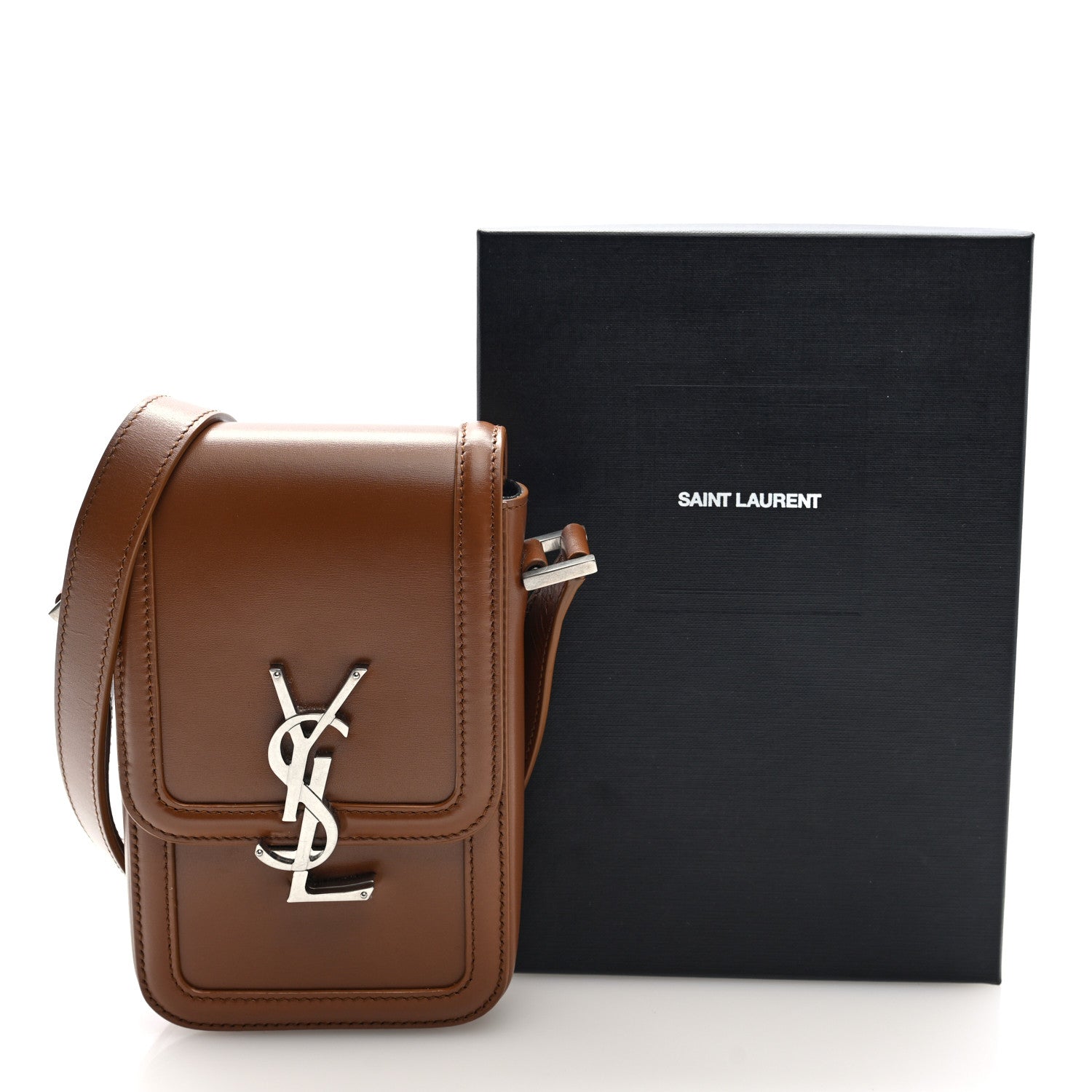 Saint Laurent Smooth Calfskin Mini Solferino Satchel Fox 1794470