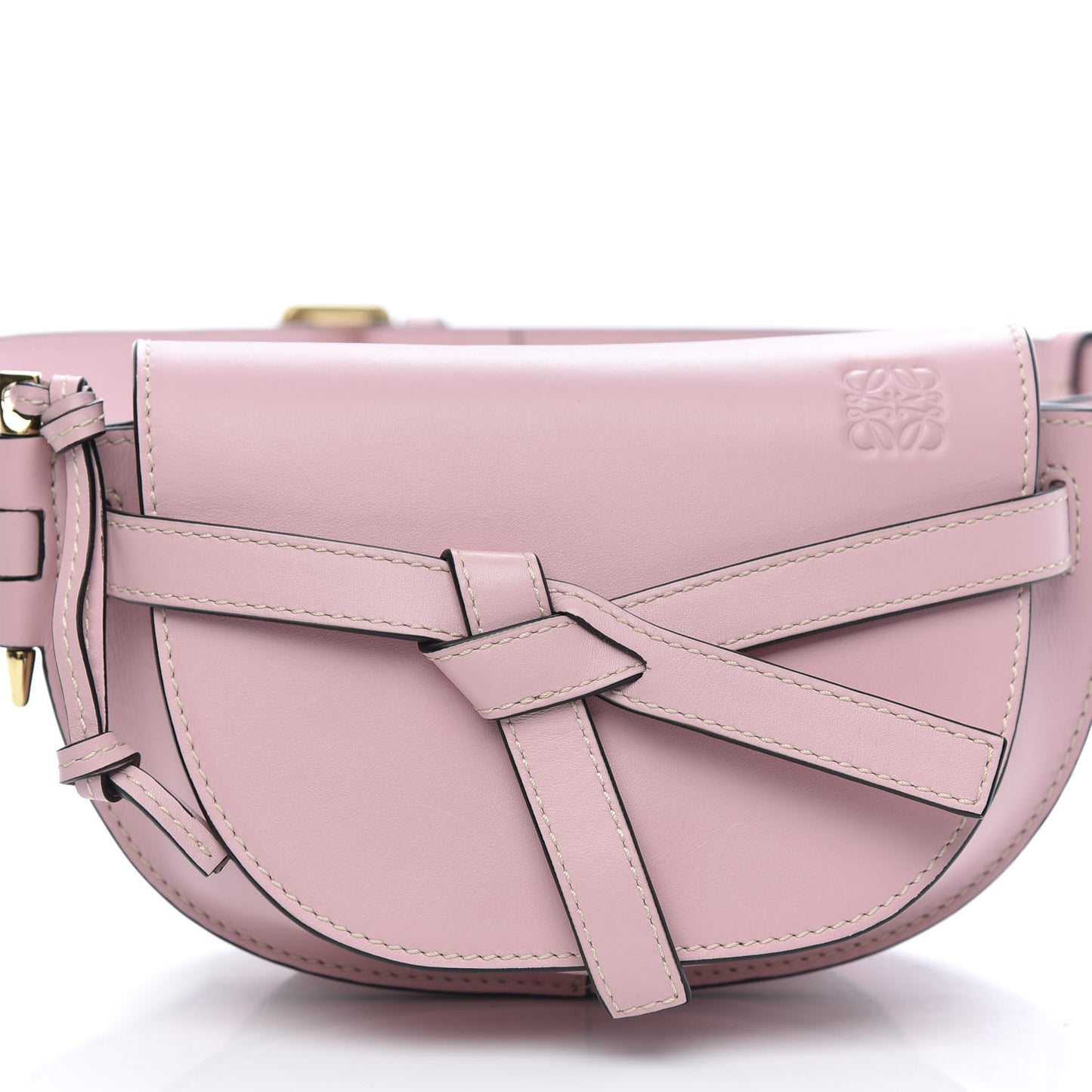 Calfskin Mini Gate Belt Bag Pastel Pink
