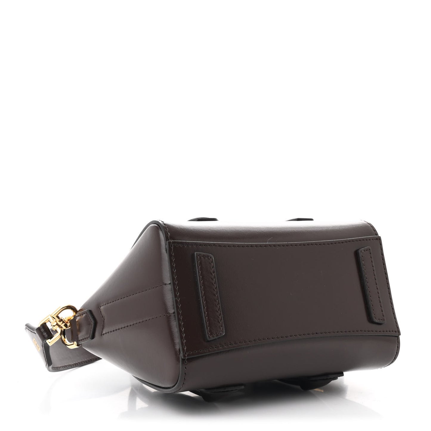 Box Calfskin Toy Lock Antigona Shoulder Bag Ebony Brown