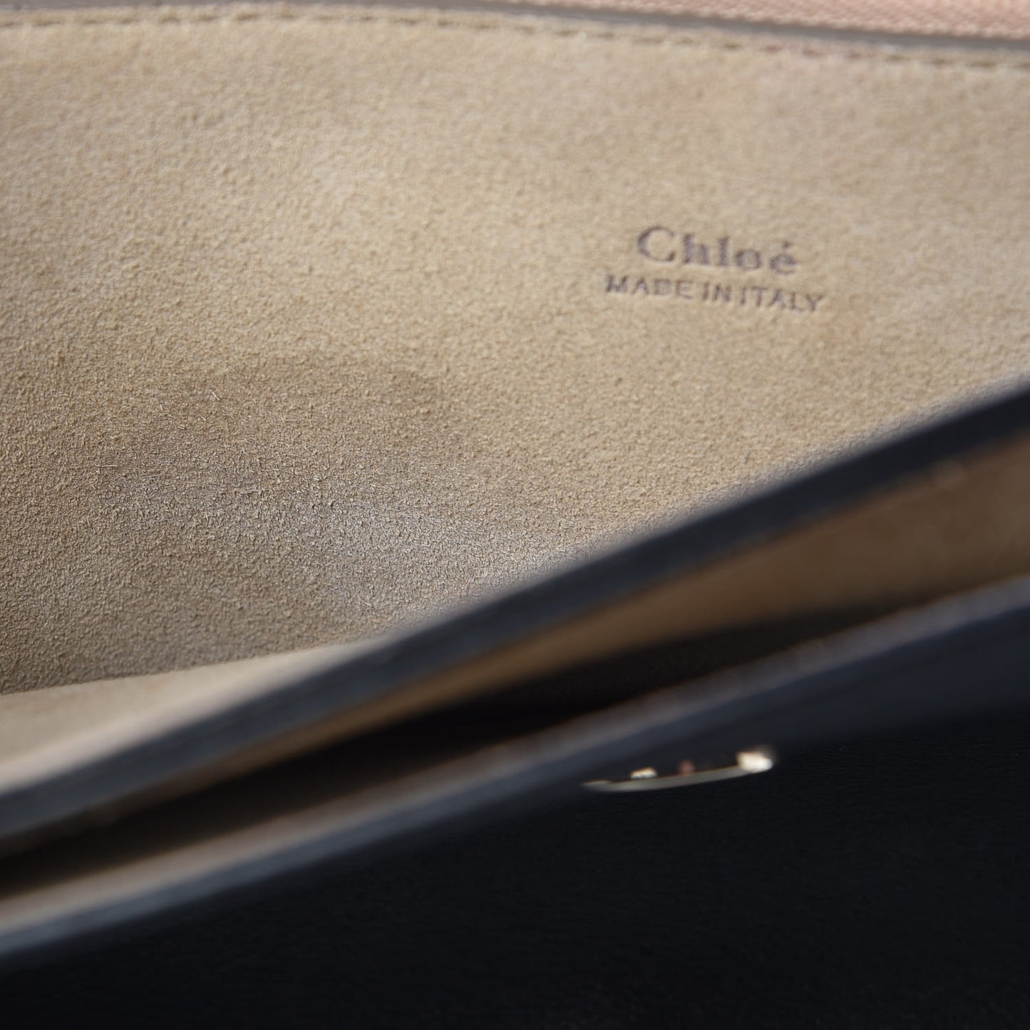 Suede Calfskin Medium Faye Shoulder Bag Black