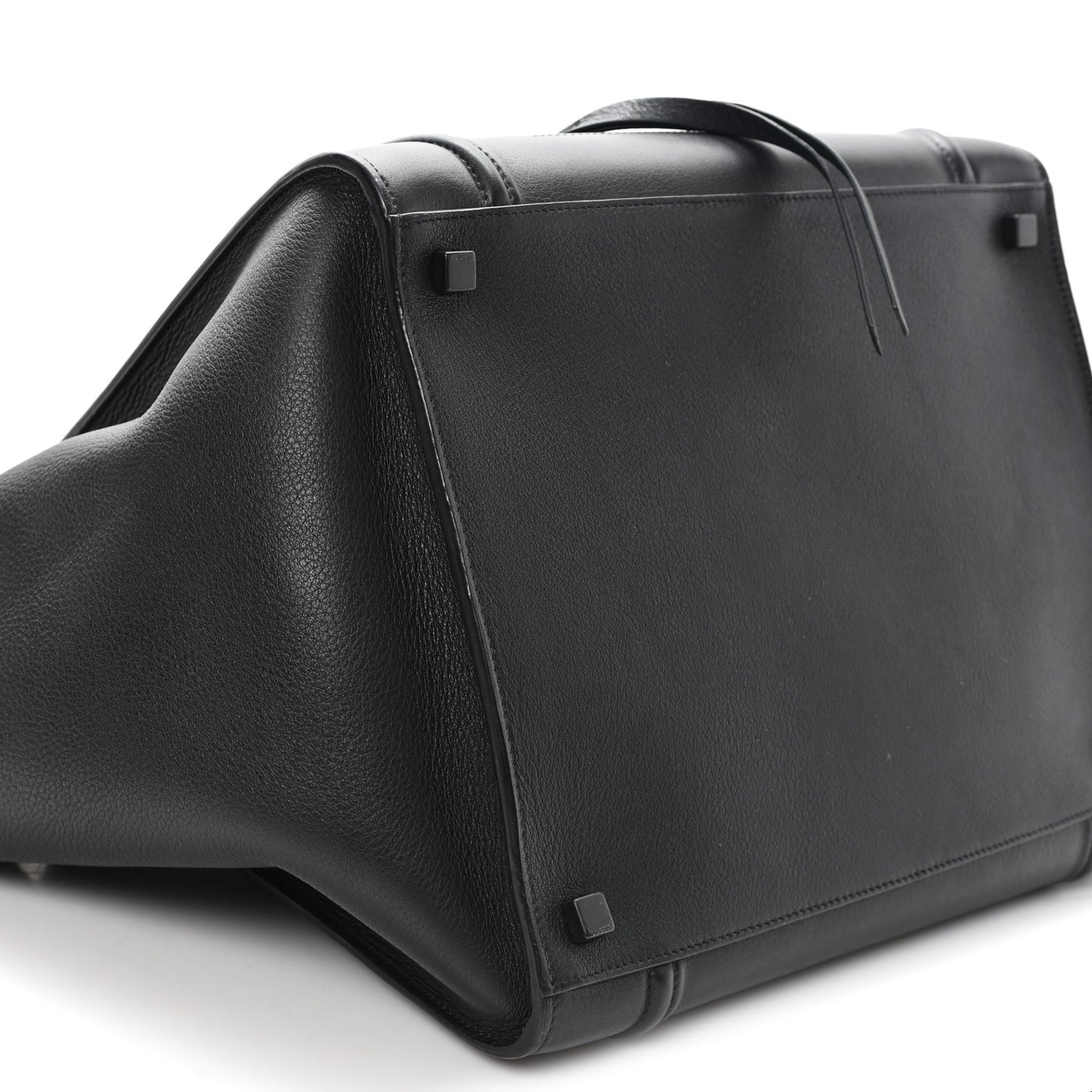 Grained Calfskin Medium Phantom Luggage Black