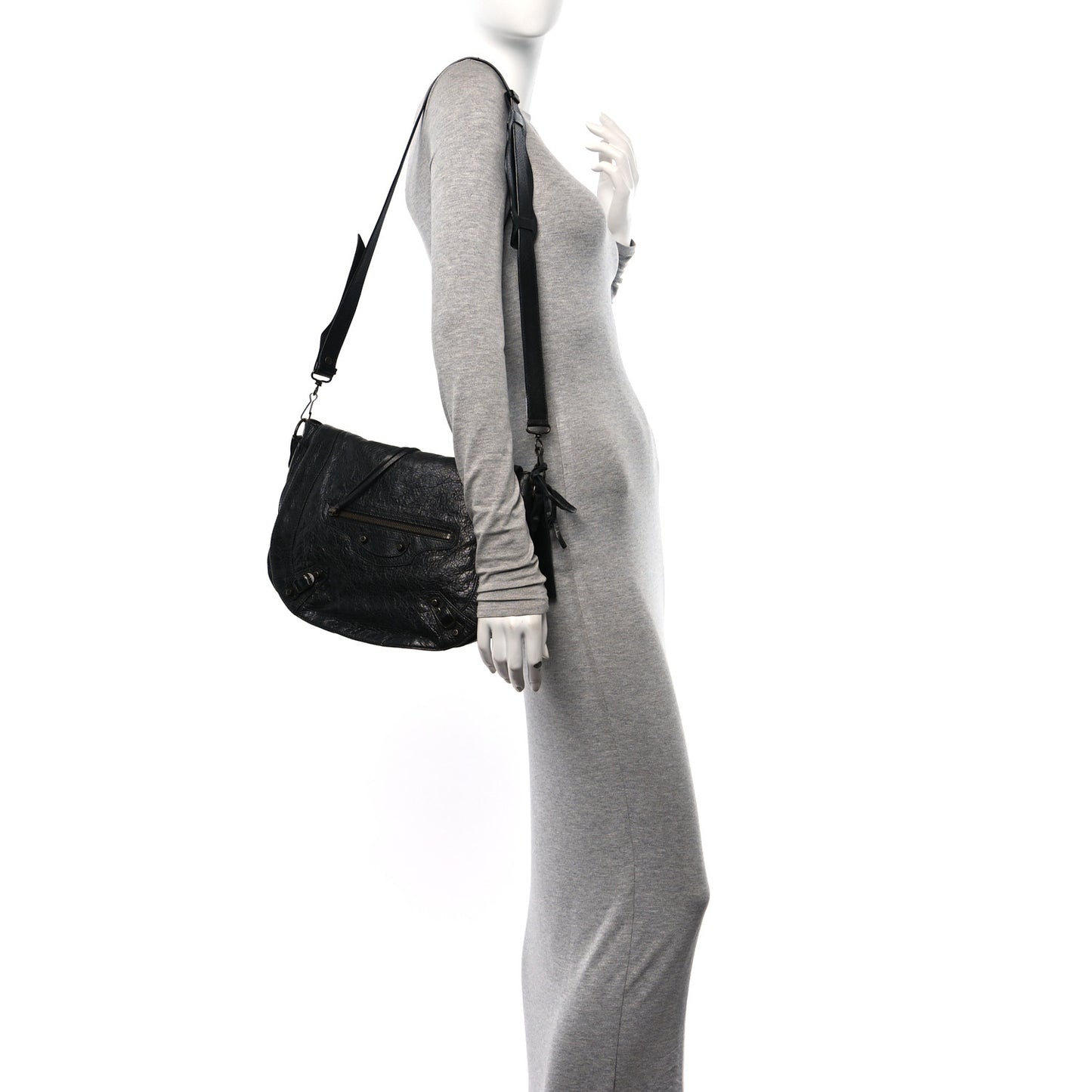 Agneau Classic Hardware Neo Folk Messenger Black