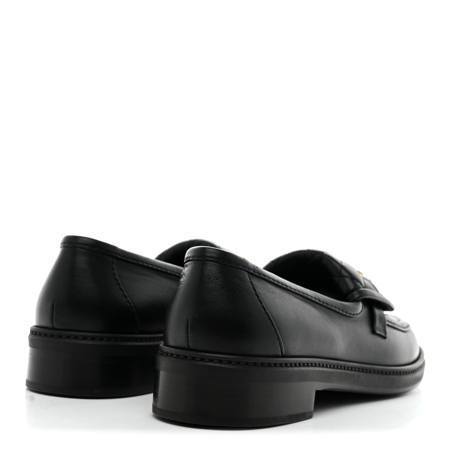 Lambskin Quilted CC Turnlock Loafers 39.5 Black