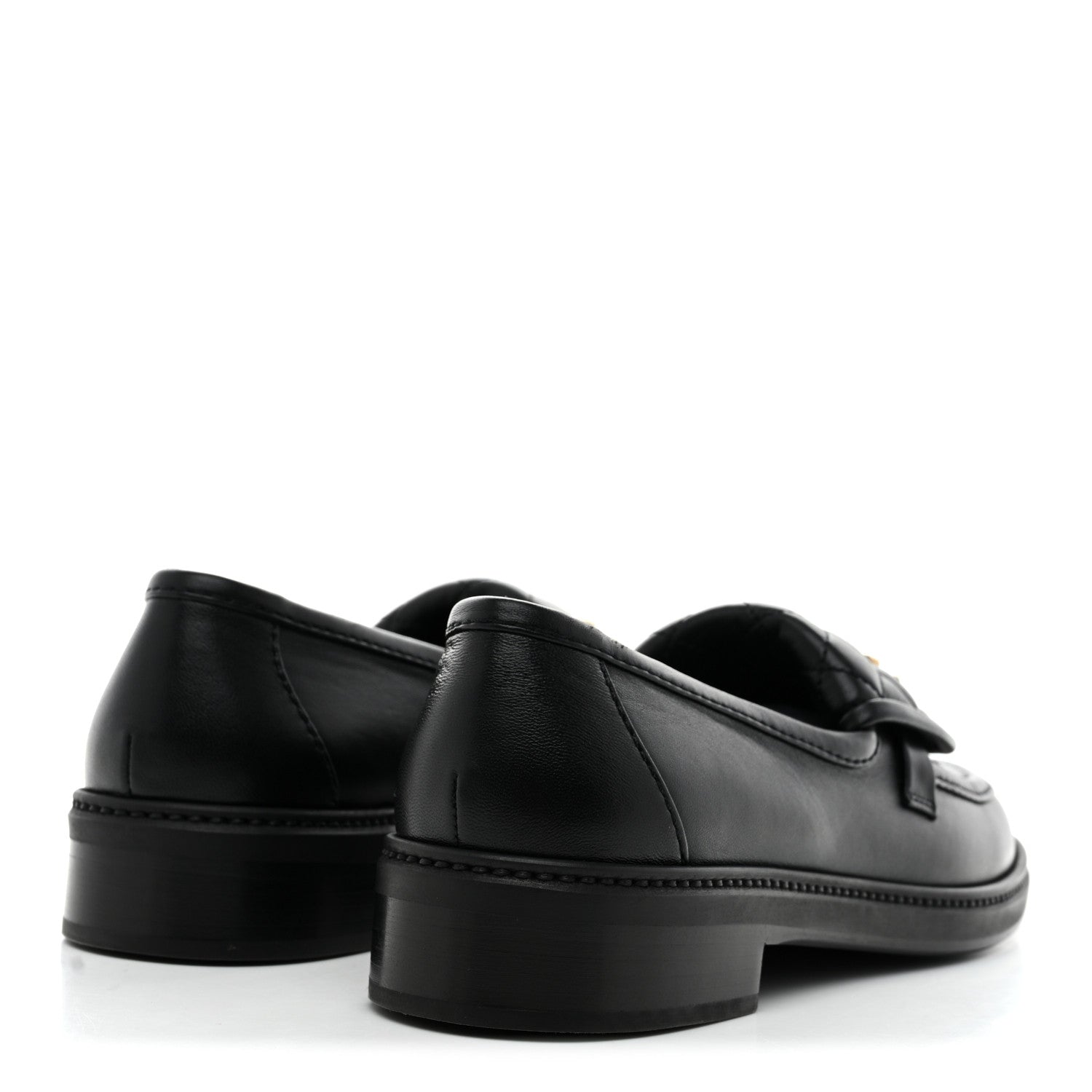 Chanel Lambskin Quilted CC Turnlock Loafers 39.5 Black 5 of 10