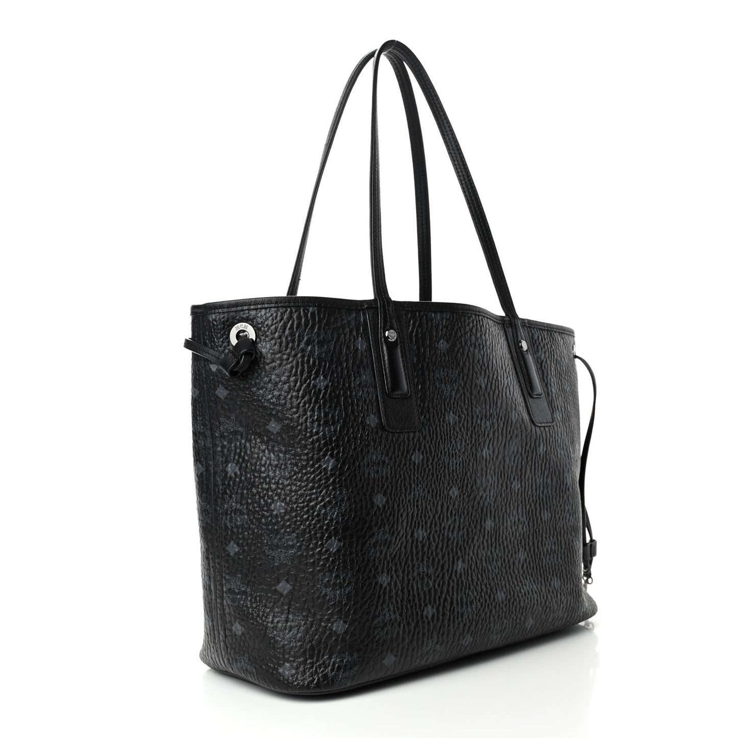 Visetos Medium Liz Reversible Shopper Tote Black