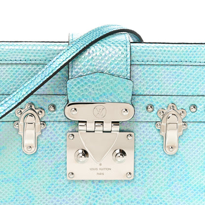 Louis Vuitton Iridescent Karung Petite Malle Blue Petrol 7 of 10
