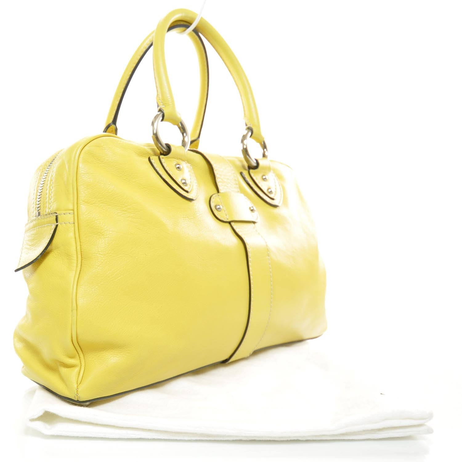 Marc Jacobs Leather Venetia Tote Yellow 5 of 10