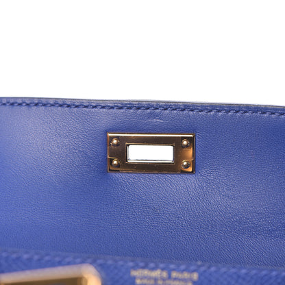 Hermes Epsom Mini Kelly Sellier 20 Bleu Electrique 17 of 35