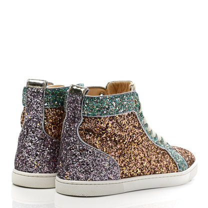 Christian Louboutin Bip Bip Glitter Womens Orlato Flat Sneakers 38 Multicolor 4 of 11