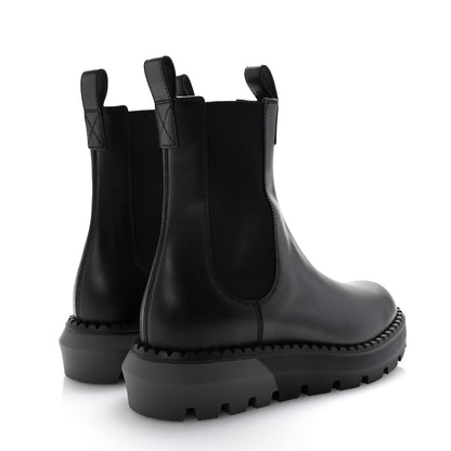 Gucci Sierra Calfskin Double Stretch Rib Mens Chelsea Boots 8.5 Black 5 of 10