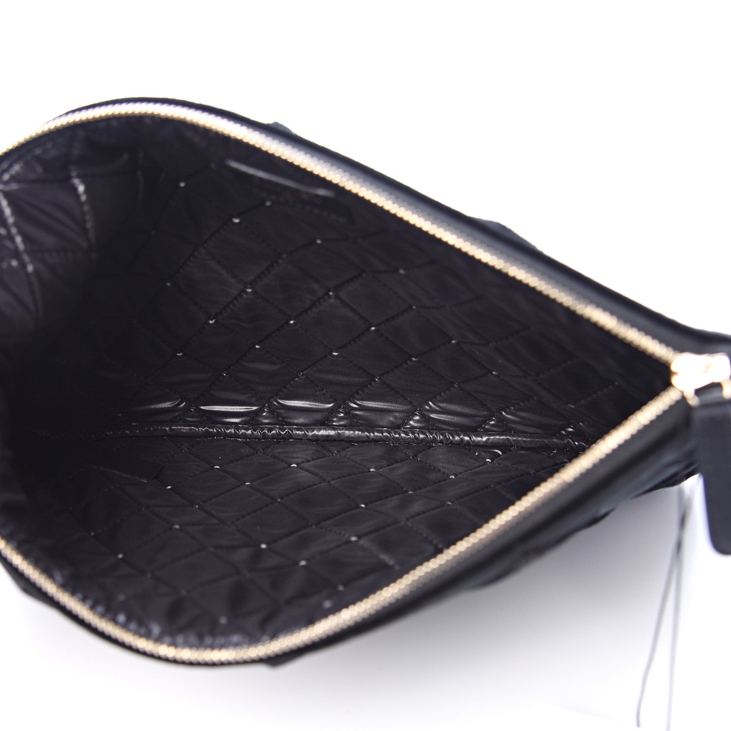 Chanel Velvet Quilted Medium Cosmetic Case Black 4 of 8