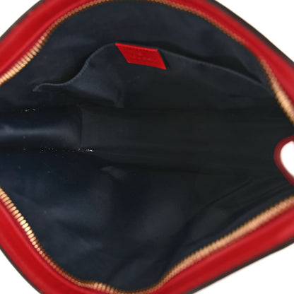 Gucci GG Supreme Monogram Blooms Large Cosmetic Case Beige Multicolor Blue Navy 5 of 10