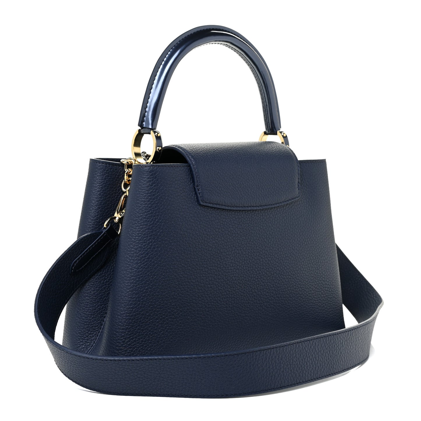 Taurillon Flower Chain Capucines MM Navy