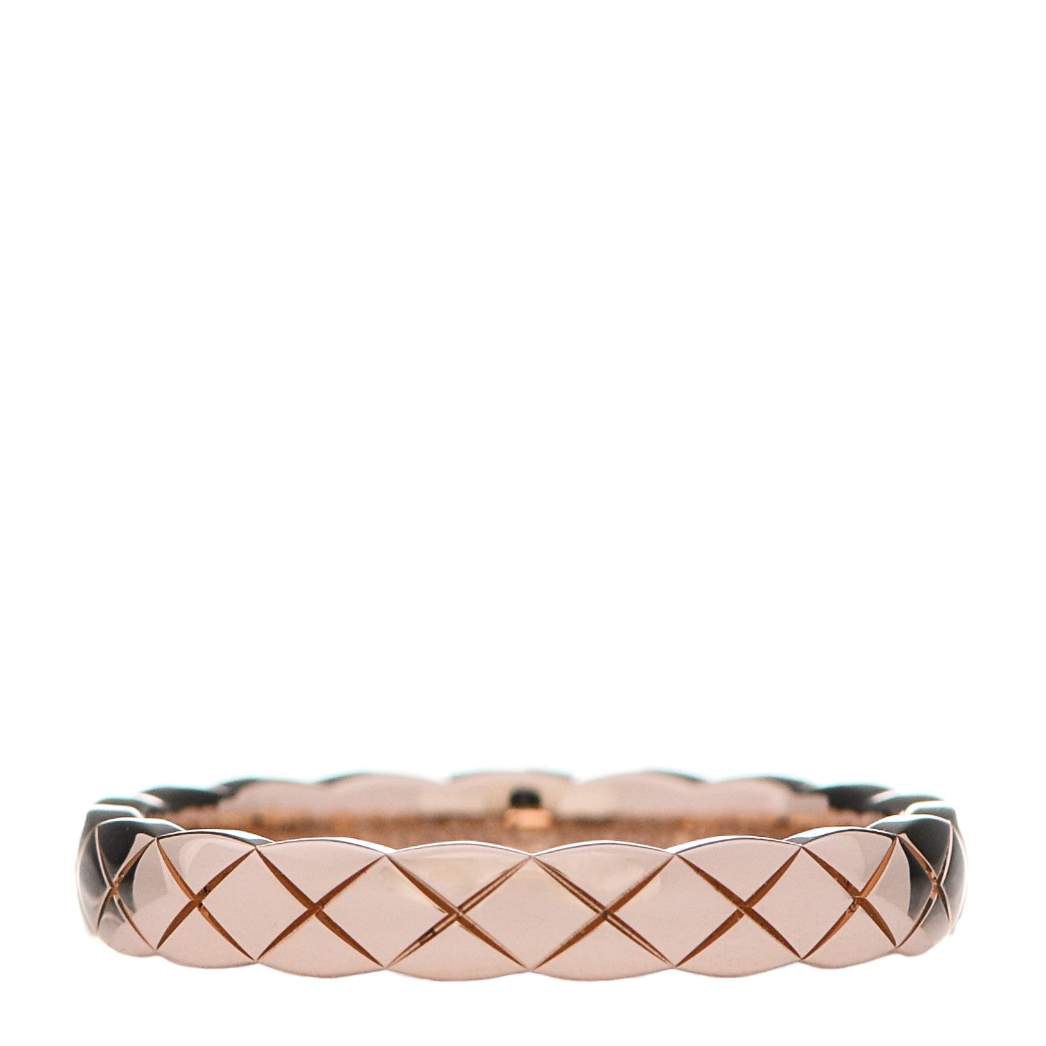 Chanel 18K Beige Gold Mini Coco Crush Ring 55 7.25 1 of 6