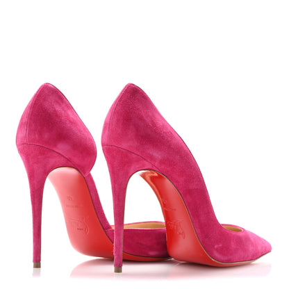 Christian Louboutin Veau Velour Iriza 100 Pumps 40 Rosa 5 of 13