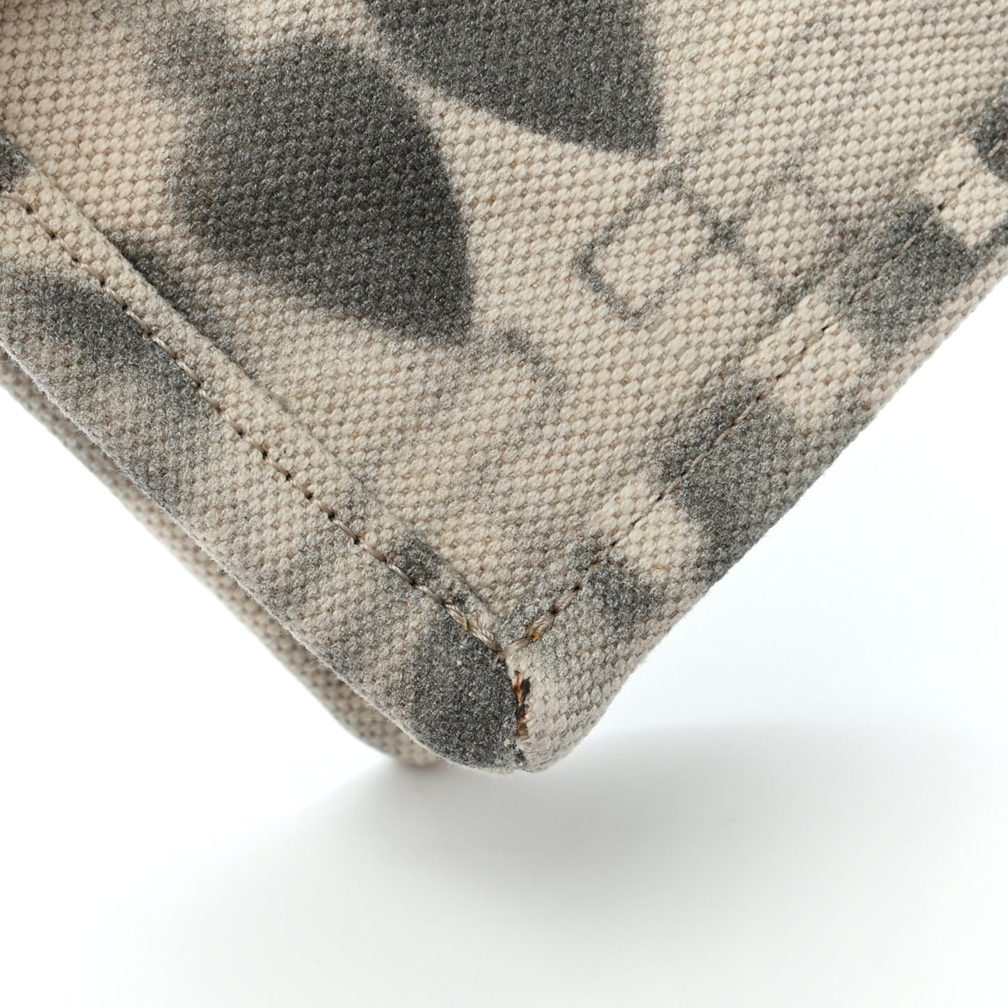 Canvas Iliad Flap Clutch Beige